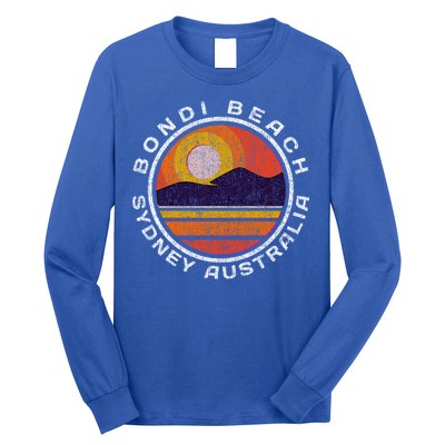 Bondi Beach Retro Distressed Meaningful Gift Long Sleeve Shirt