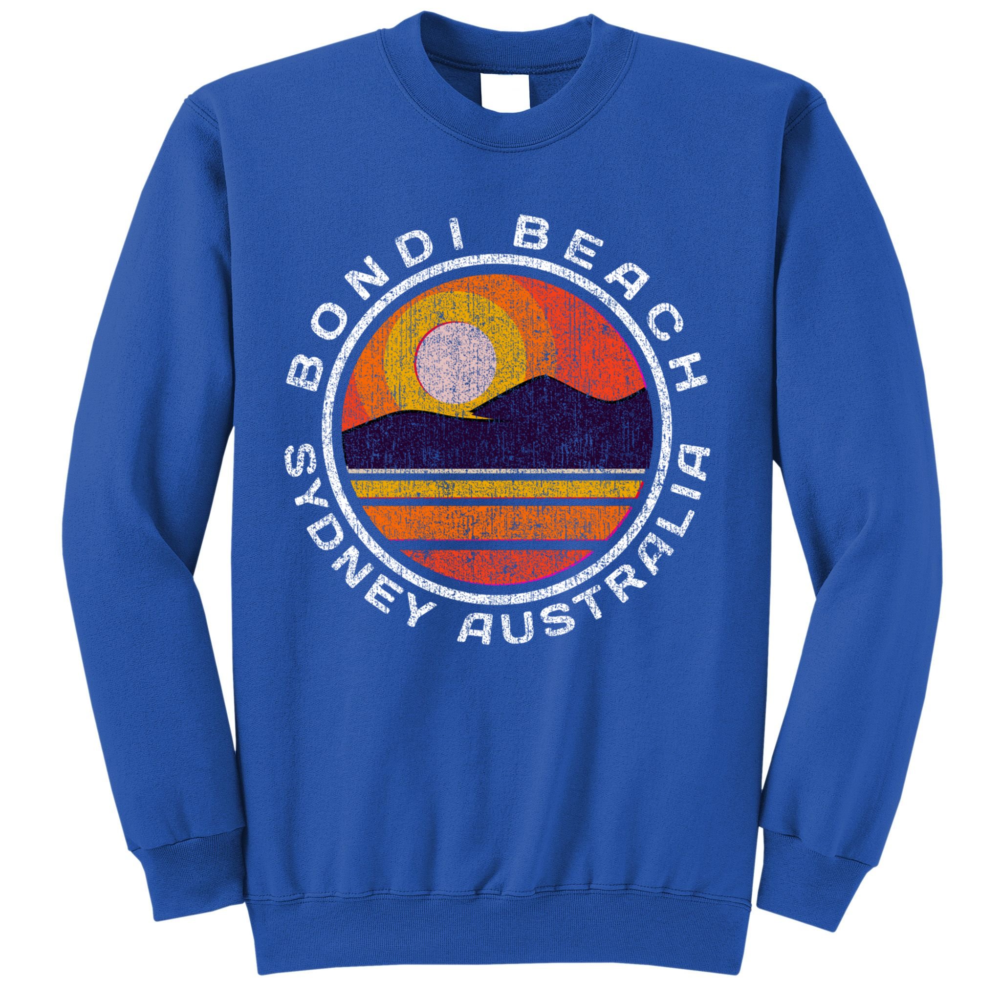 Bondi Beach Retro Distressed Meaningful Gift Sweatshirt