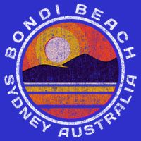Bondi Beach Retro Distressed Meaningful Gift Button