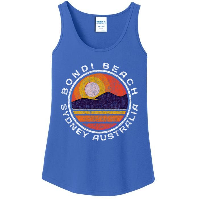 Bondi Beach Retro Distressed Meaningful Gift Ladies Essential Tank