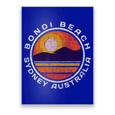 Bondi Beach Retro Distressed Meaningful Gift Poster