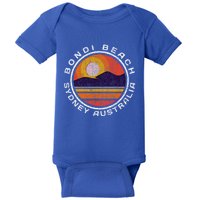 Bondi Beach Retro Distressed Meaningful Gift Baby Bodysuit