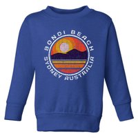 Bondi Beach Retro Distressed Meaningful Gift Toddler Sweatshirt