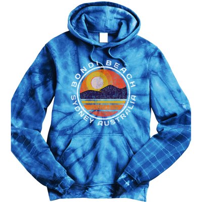 Bondi Beach Retro Distressed Meaningful Gift Tie Dye Hoodie