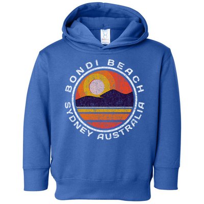 Bondi Beach Retro Distressed Meaningful Gift Toddler Hoodie
