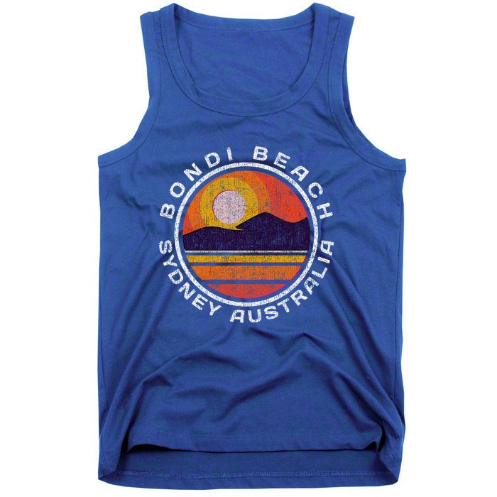 Bondi Beach Retro Distressed Meaningful Gift Tank Top