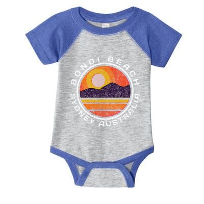 Bondi Beach Retro Distressed Meaningful Gift Infant Baby Jersey Bodysuit