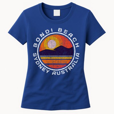 Bondi Beach Retro Distressed Meaningful Gift Womens T-Shirt