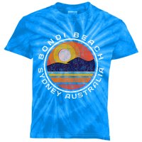 Bondi Beach Retro Distressed Meaningful Gift Kids Tie-Dye T-Shirt