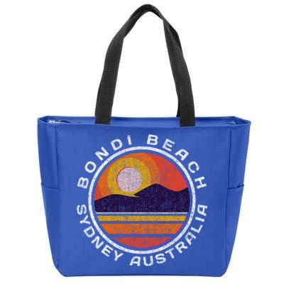 Bondi Beach Retro Distressed Meaningful Gift Zip Tote Bag