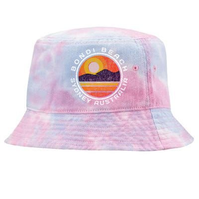 Bondi Beach Retro Distressed Meaningful Gift Tie-Dyed Bucket Hat