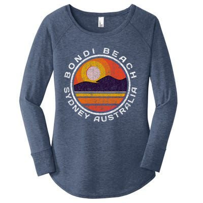 Bondi Beach Retro Distressed Meaningful Gift Women's Perfect Tri Tunic Long Sleeve Shirt