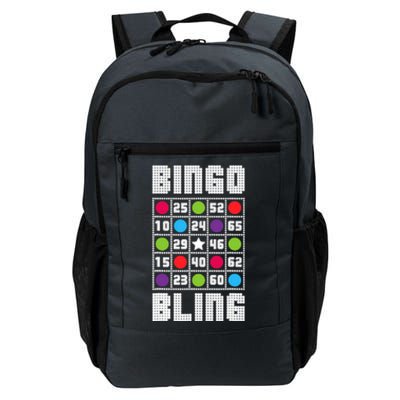 Bingo Bling Rhinestone Style Funny Player Gift Daily Commute Backpack