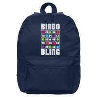 Bingo Bling Rhinestone Style Funny Player Gift 16 in Basic Backpack