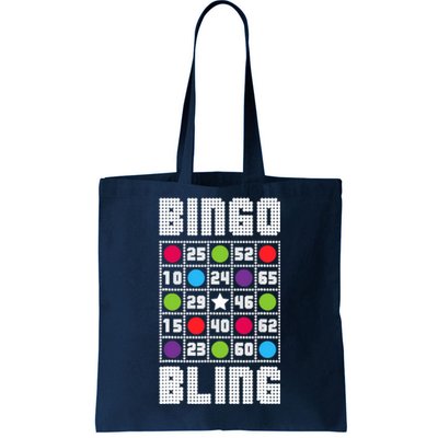 Bingo Bling Rhinestone Style Funny Player Gift Tote Bag