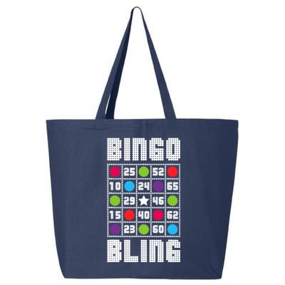 Bingo Bling Rhinestone Style Funny Player Gift 25L Jumbo Tote