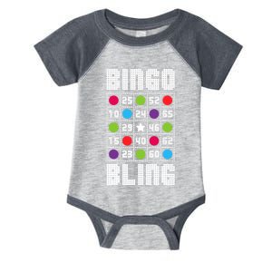 Bingo Bling Rhinestone Style Funny Player Gift Infant Baby Jersey Bodysuit