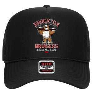 Brockton Bruisers Retro Minor League Baseball Team High Crown Mesh Back Trucker Hat