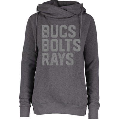 Bucs Bolts Rays Womens Funnel Neck Pullover Hood