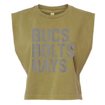 Bucs Bolts Rays Garment-Dyed Women's Muscle Tee