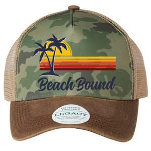 Beach Bound Retro Summer Fun Family Vacation Trip Gift Legacy Tie Dye Trucker Hat