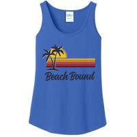 Beach Bound Retro Summer Fun Family Vacation Trip Gift Ladies Essential Tank