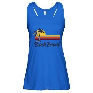 Beach Bound Retro Summer Fun Family Vacation Trip Gift Ladies Essential Flowy Tank