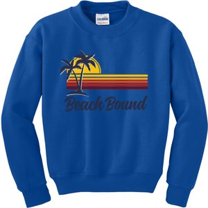 Beach Bound Retro Summer Fun Family Vacation Trip Gift Kids Sweatshirt