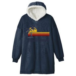 Beach Bound Retro Summer Fun Family Vacation Trip Gift Hooded Wearable Blanket