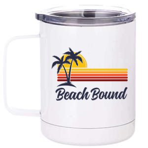 Beach Bound Retro Summer Fun Family Vacation Trip Gift 12 oz Stainless Steel Tumbler Cup