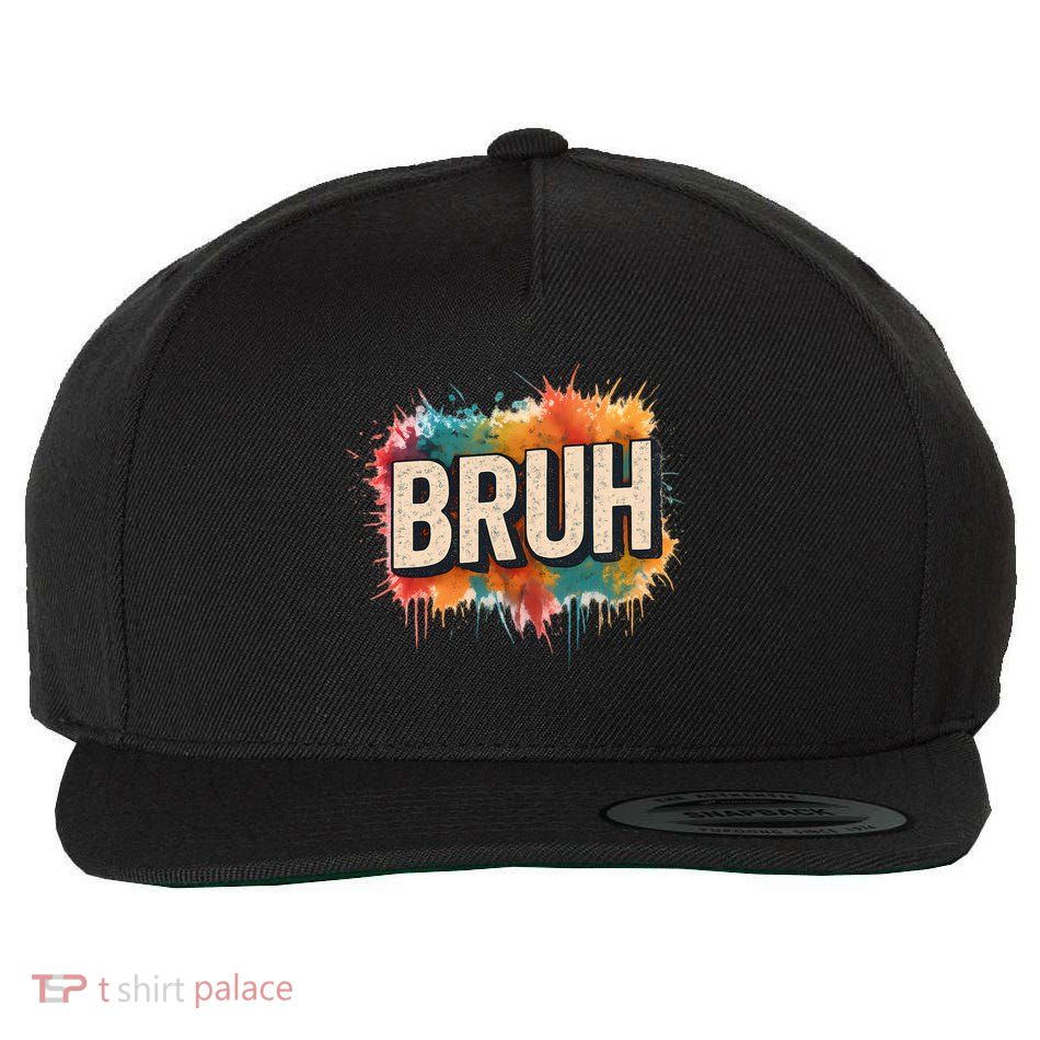 Bruh Wool Snapback Cap