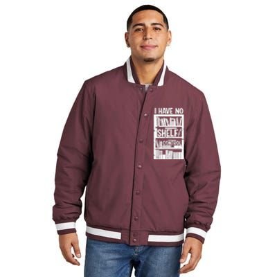 Bookshelf Bookworm Reading Insulated Varsity Jacket