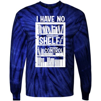 Bookshelf Bookworm Reading Tie-Dye Long Sleeve Shirt