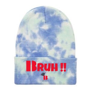 Bruh! Tie Dye 12in Knit Beanie