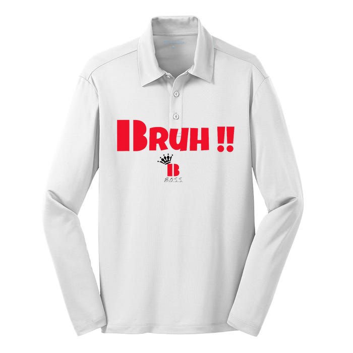 Bruh! Silk Touch Performance Long Sleeve Polo