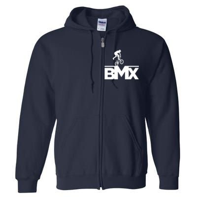 BMX Bike Rider Racing Bicycle Gift Boy Girl Full Zip Hoodie