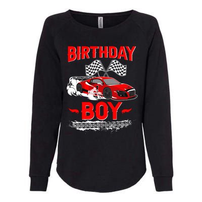 Birthday Boy Race Car Racing Car Driver Birthday Crew Womens California Wash Sweatshirt