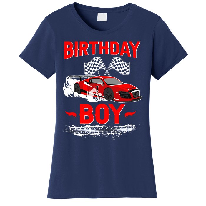 Birthday Boy Race Car Racing Car Driver Birthday Crew Women's T-Shirt