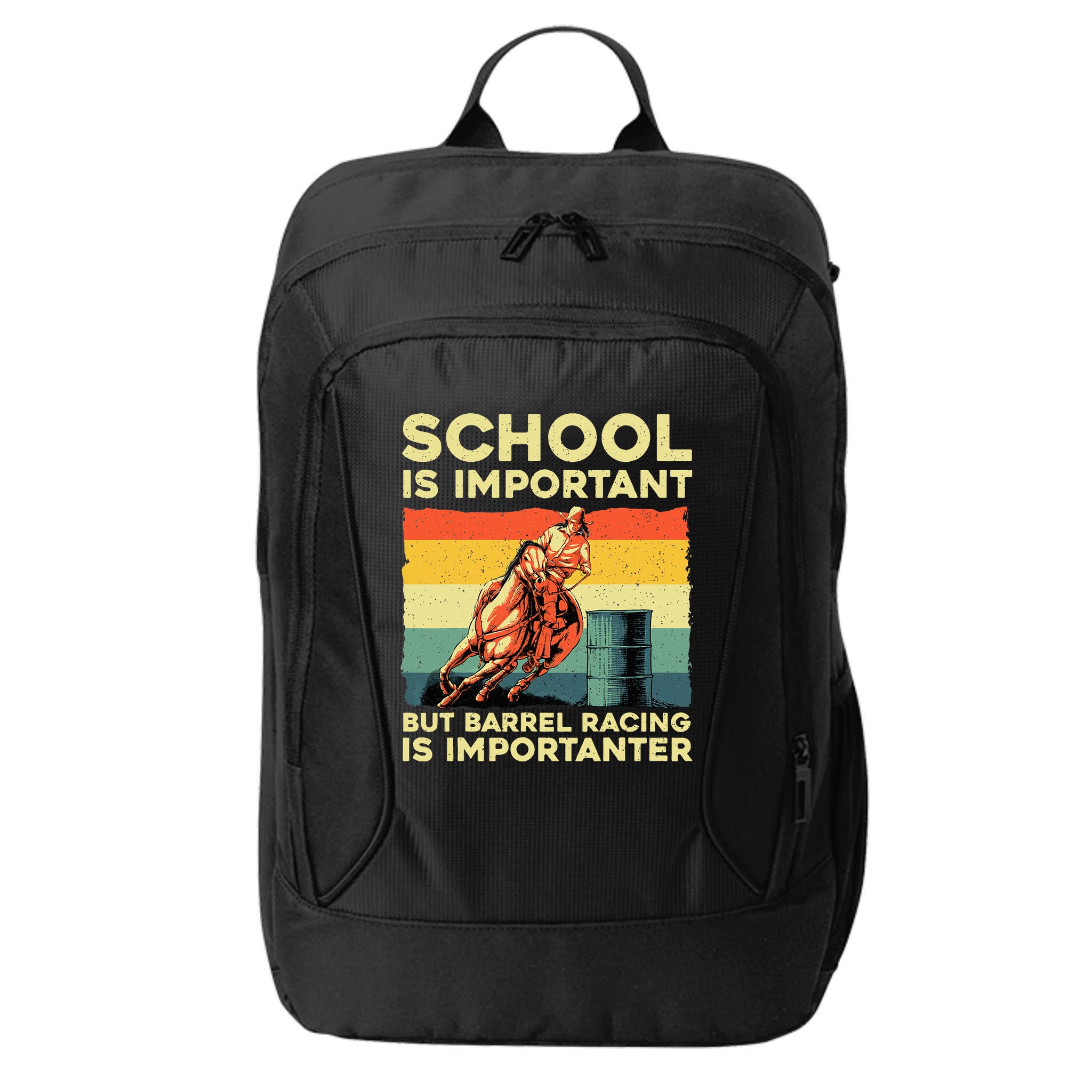 Best Barrel Racing Art For Women Barrel Racer City Backpack
