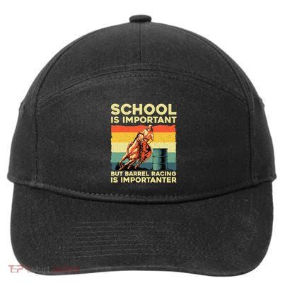 Best Barrel Racing Art For Women Barrel Racer 7-Panel Snapback Hat
