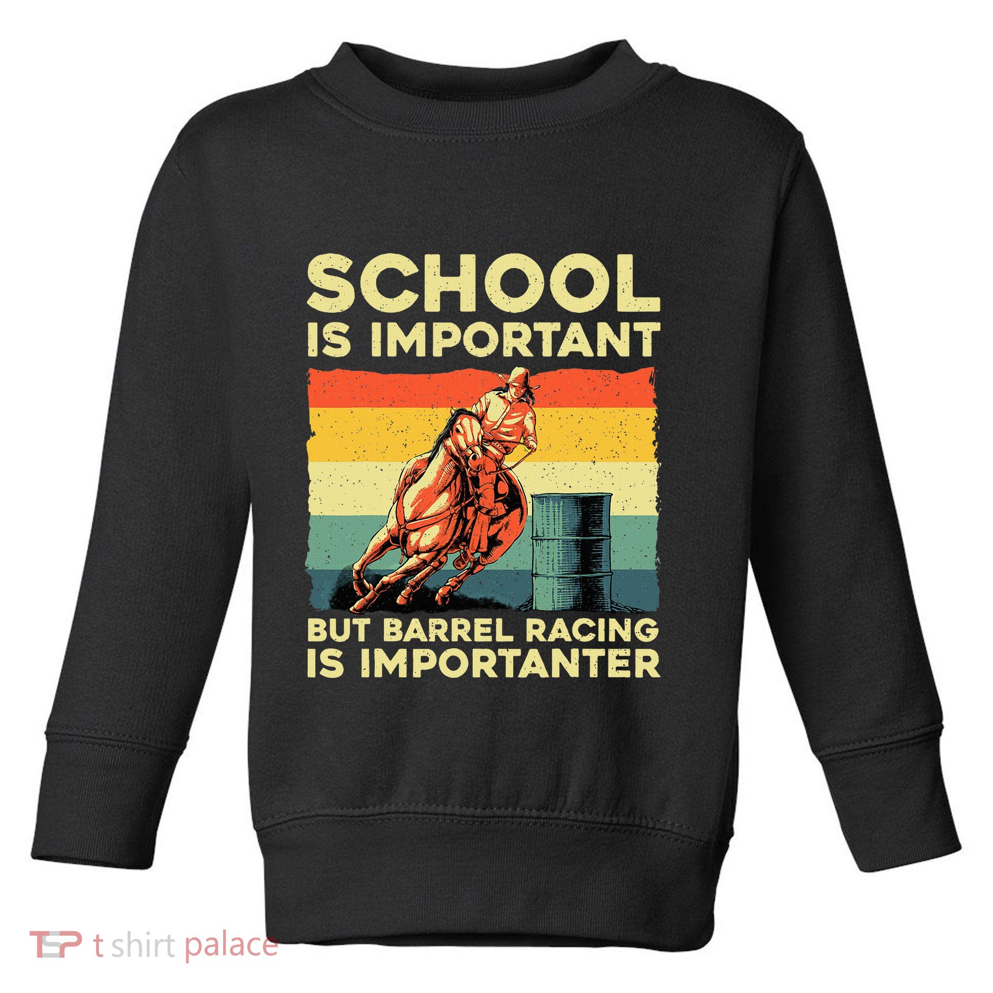 Best Barrel Racing Art For Women Barrel Racer Toddler Sweatshirt