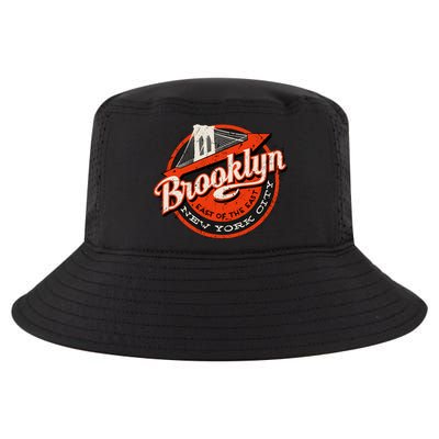 Brooklyn Bridge Retro New York Logo Cool Comfort Performance Bucket Hat