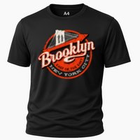 Brooklyn Bridge Retro New York Logo Performance Shirt