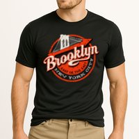 Brooklyn Bridge Retro New York Logo Performance Shirt