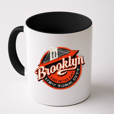 Brooklyn Bridge Retro New York Logo Mug