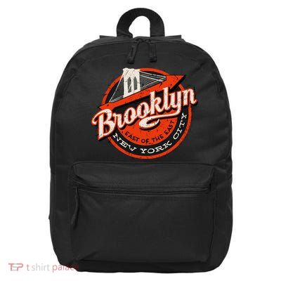 Brooklyn Bridge Retro New York Logo 16 in Basic Backpack