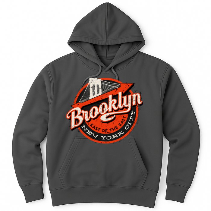 Brooklyn Bridge Retro New York Logo Hoodie