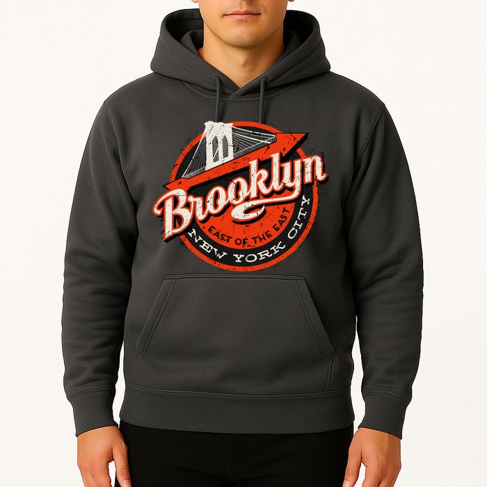 Brooklyn Bridge Retro New York Logo Hoodie