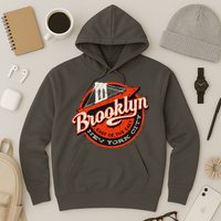 Brooklyn Bridge Retro New York Logo Hoodie