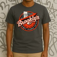 Brooklyn Bridge Retro New York Logo T-Shirt